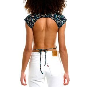 Isabel Marant Étoile Juvia Backless Top - Teal - size 38 (8)